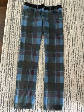 CHANEL Blue Denim Jeans with Embellished Waistband